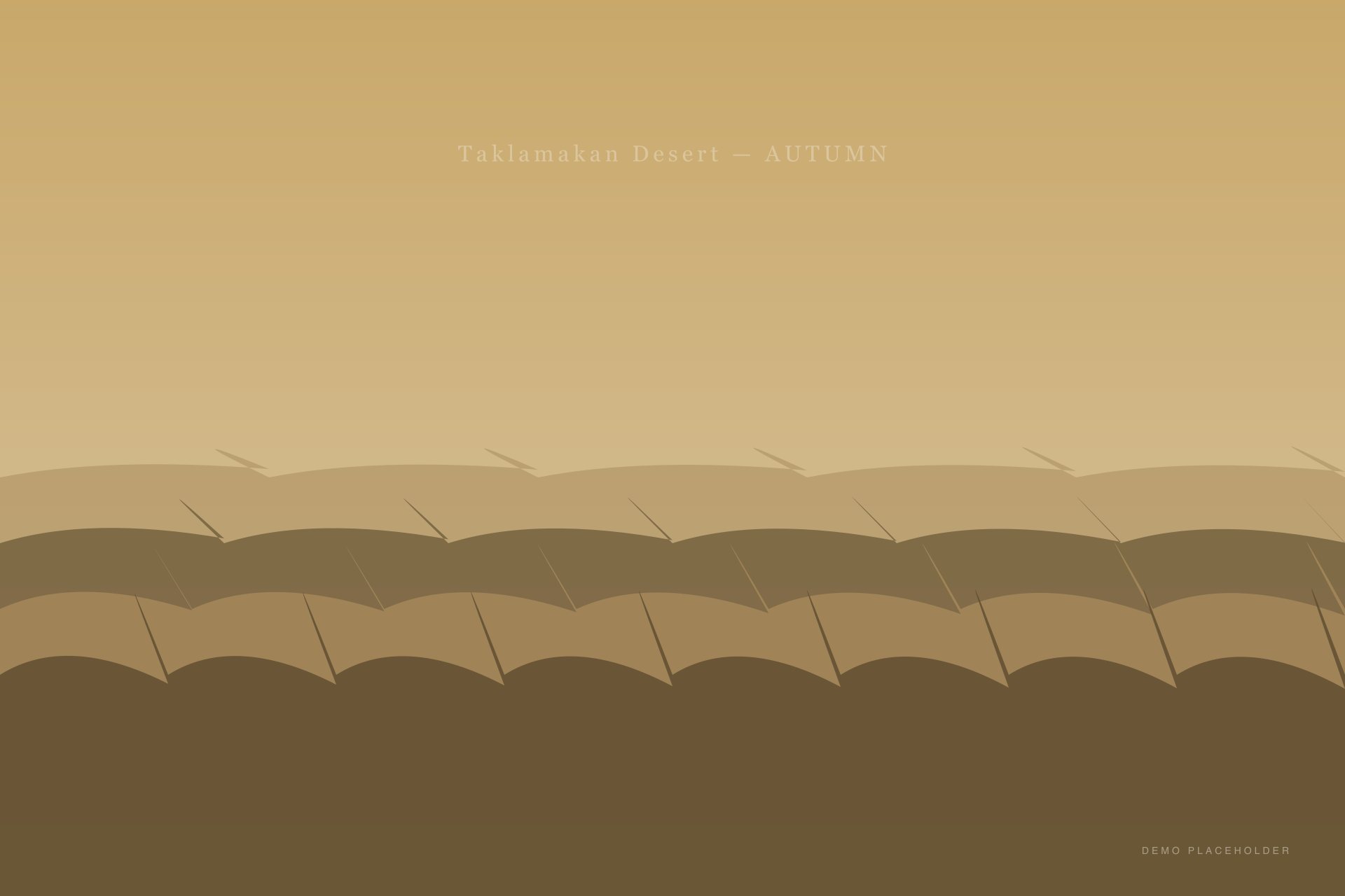 Sweeping desert dunes at golden hour